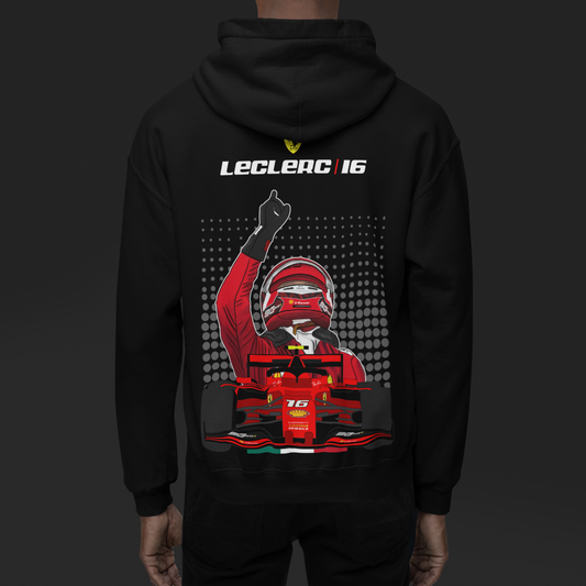 Charles Leclerc F1 Black Hoodie