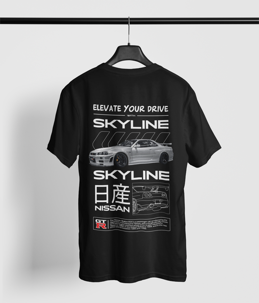 GTR R34 SKYLINE Black Tee