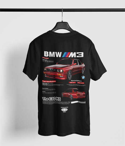 BMW E30 M3  Black Tee