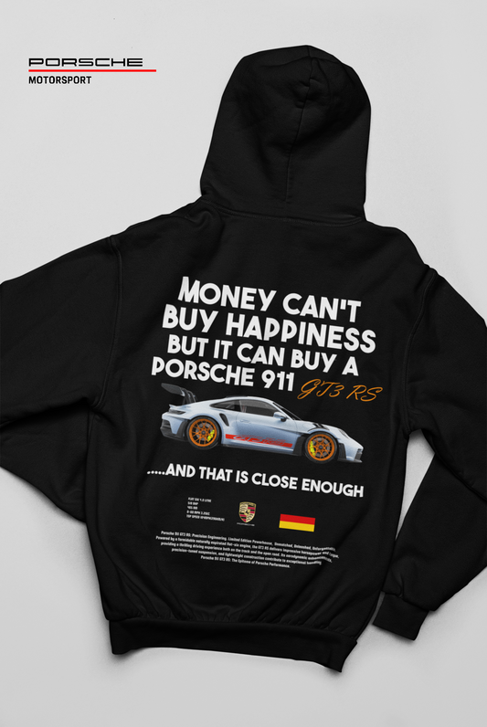 Porsche 911 GT3 RS: Money Can't Buy Happiness Black Hoodie