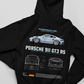 Porsche 911 GT3 RS (Blue) Black Hoodie