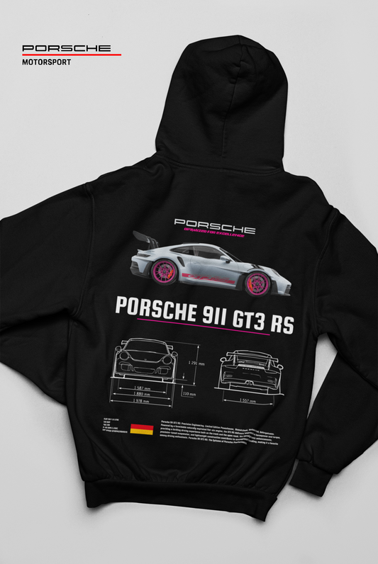 Porsche 911 GT3 RS Black Hoodie