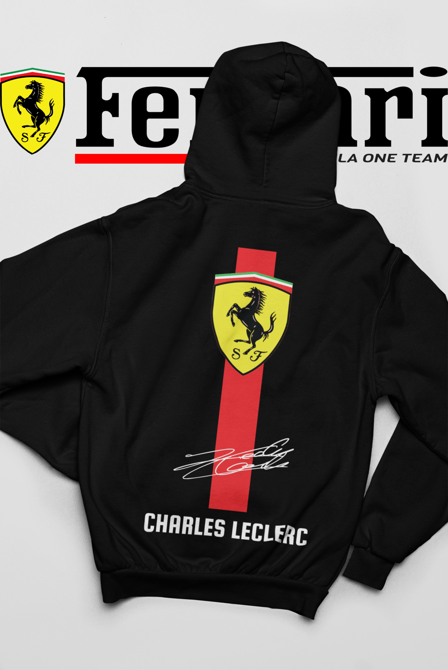 Charles Leclerc: Ferrari F1 Black Hoodie