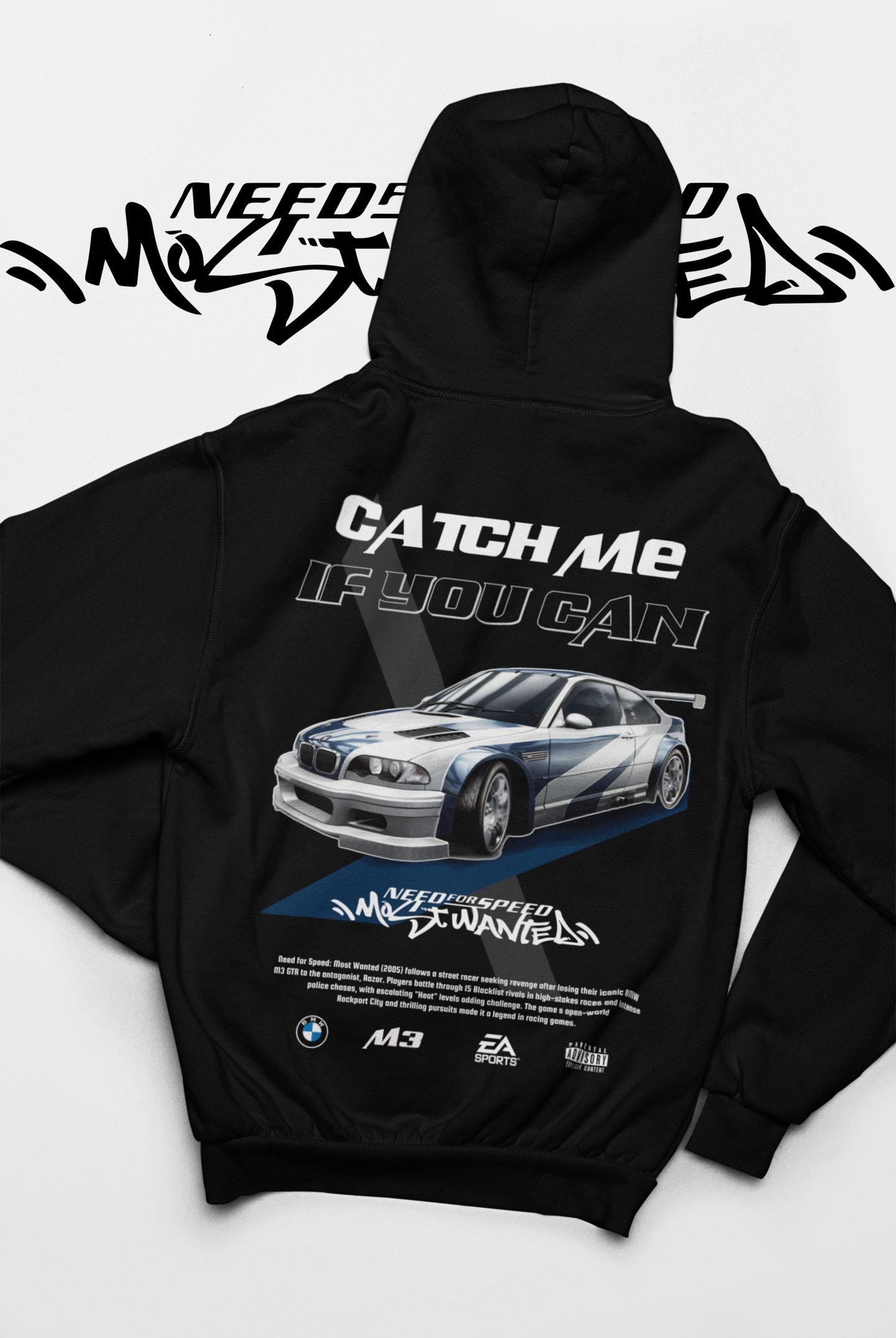 NEED FOR SPEED MOST WANTED BLACK HOODIE