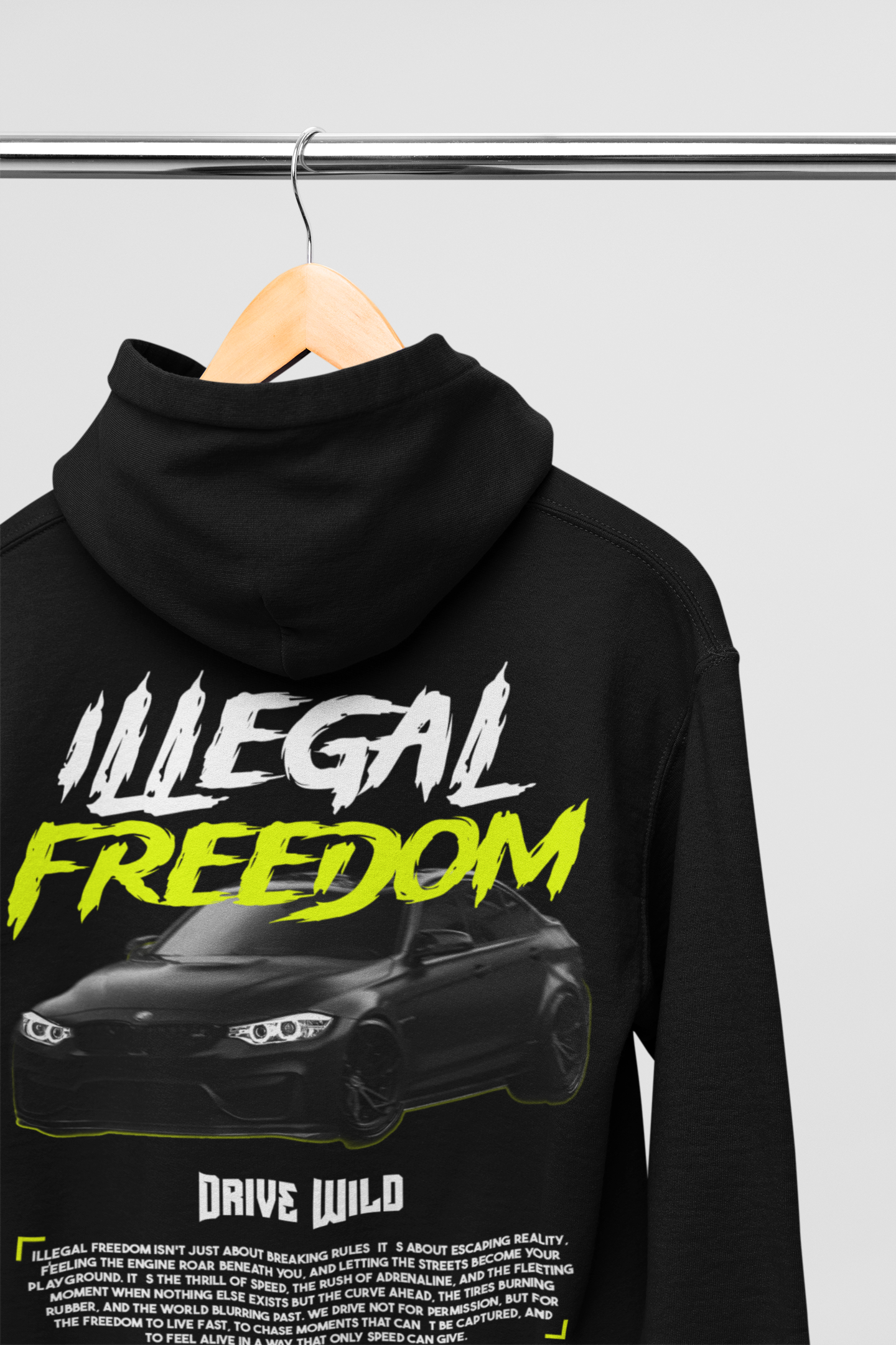Illegal Freedom - BMW Black Hoodie