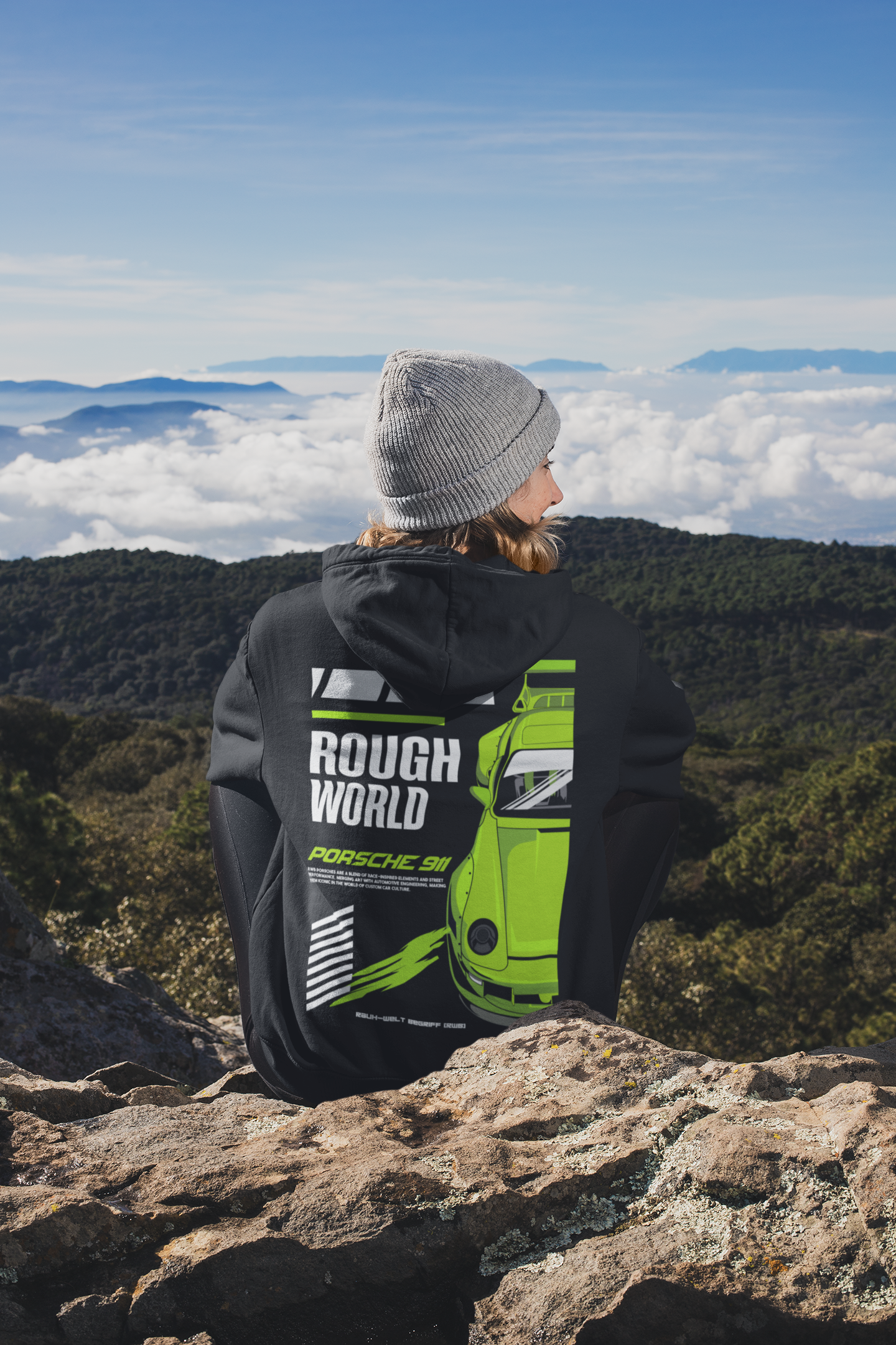 RWB Porsche 911 (Green) Hoodie