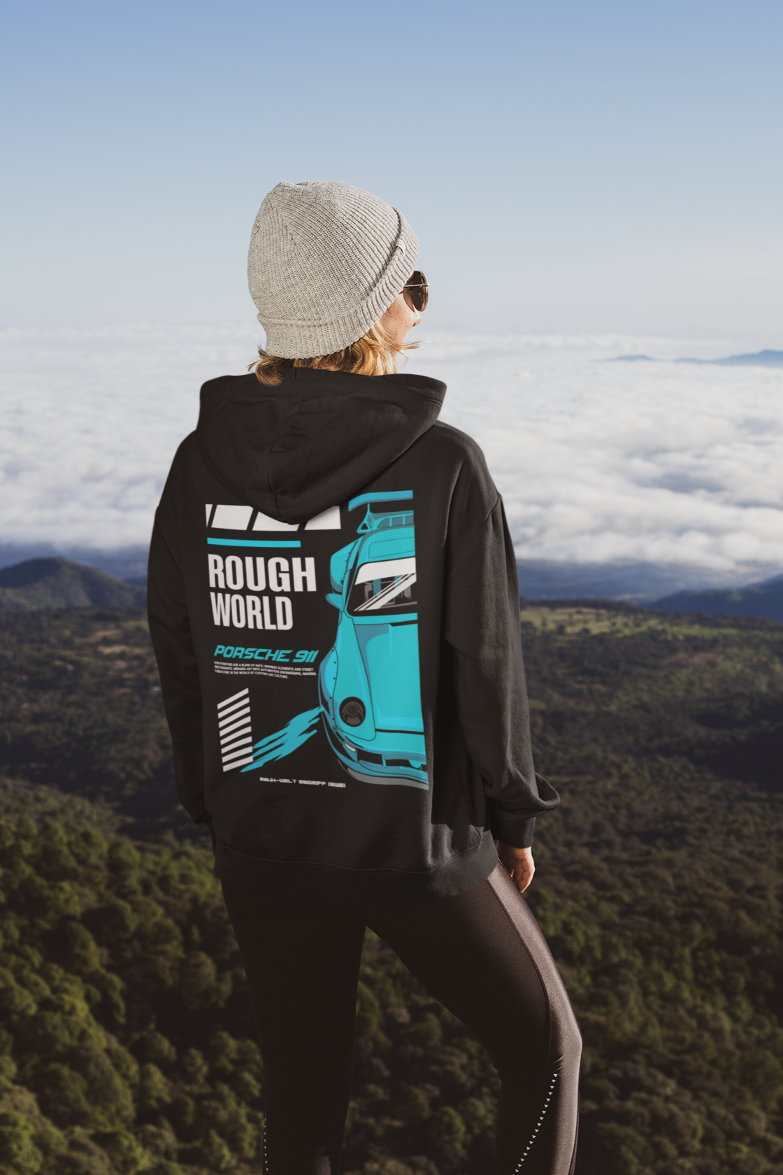 RWB Porsche 911 (Blue) Hoodie