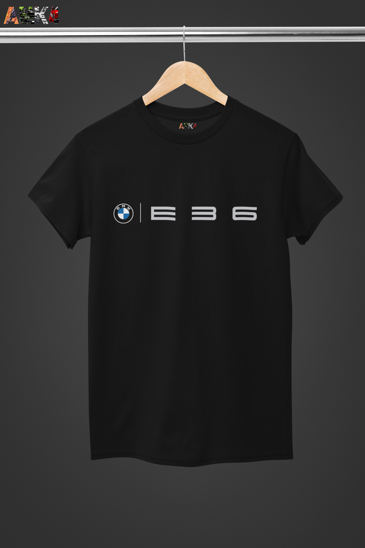 BMW E36 Drift Car Black Tee