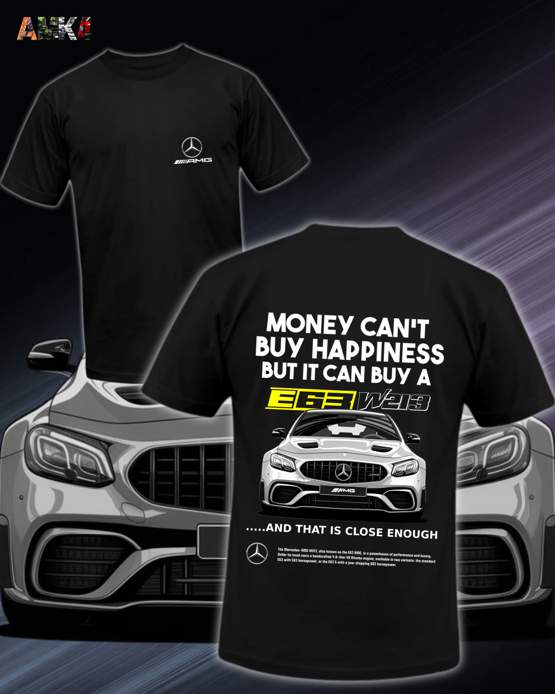 E63 W213 AMG: Money Can't Buy Happiness T-shirt