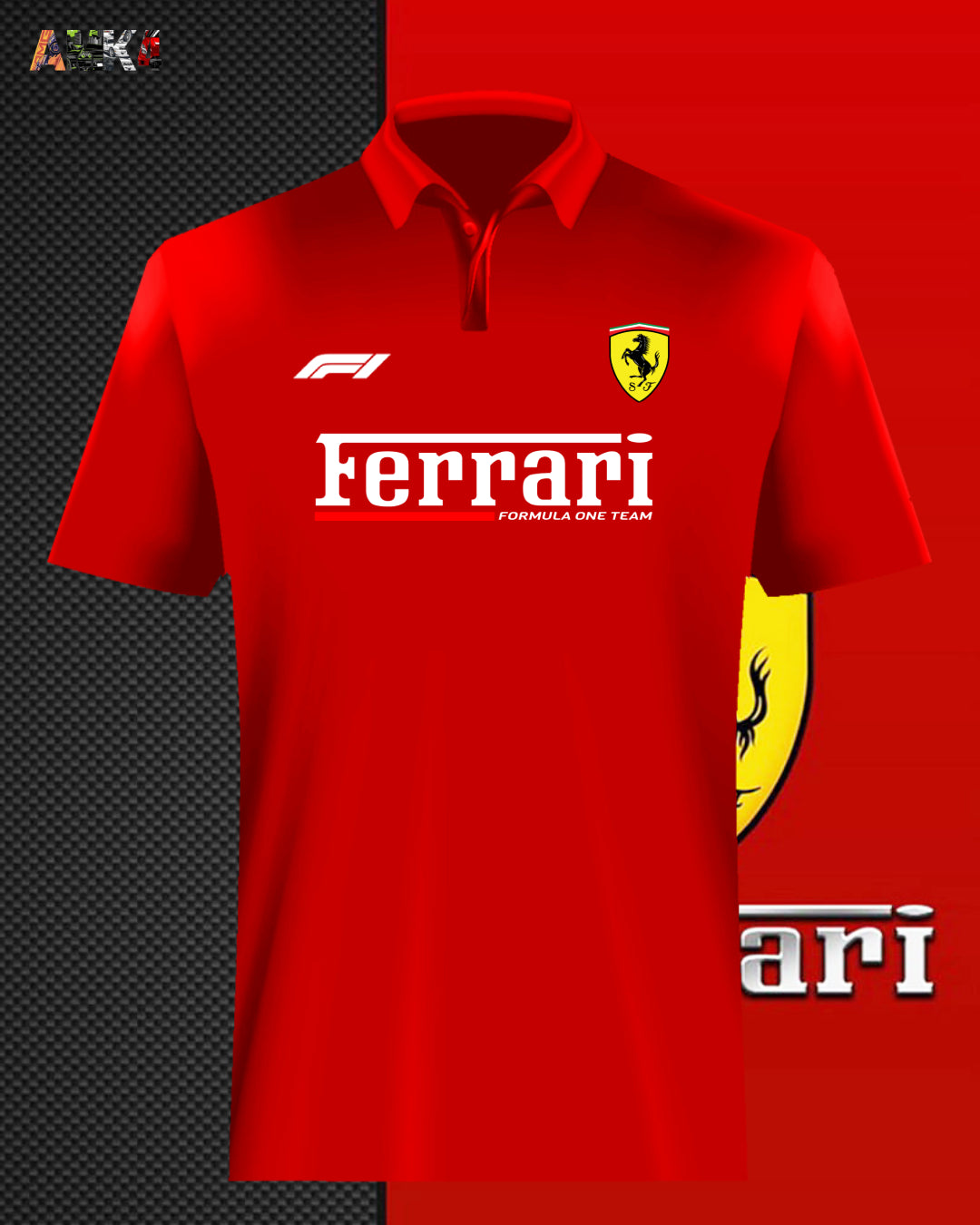 Ferrari F1 Red Polo 02