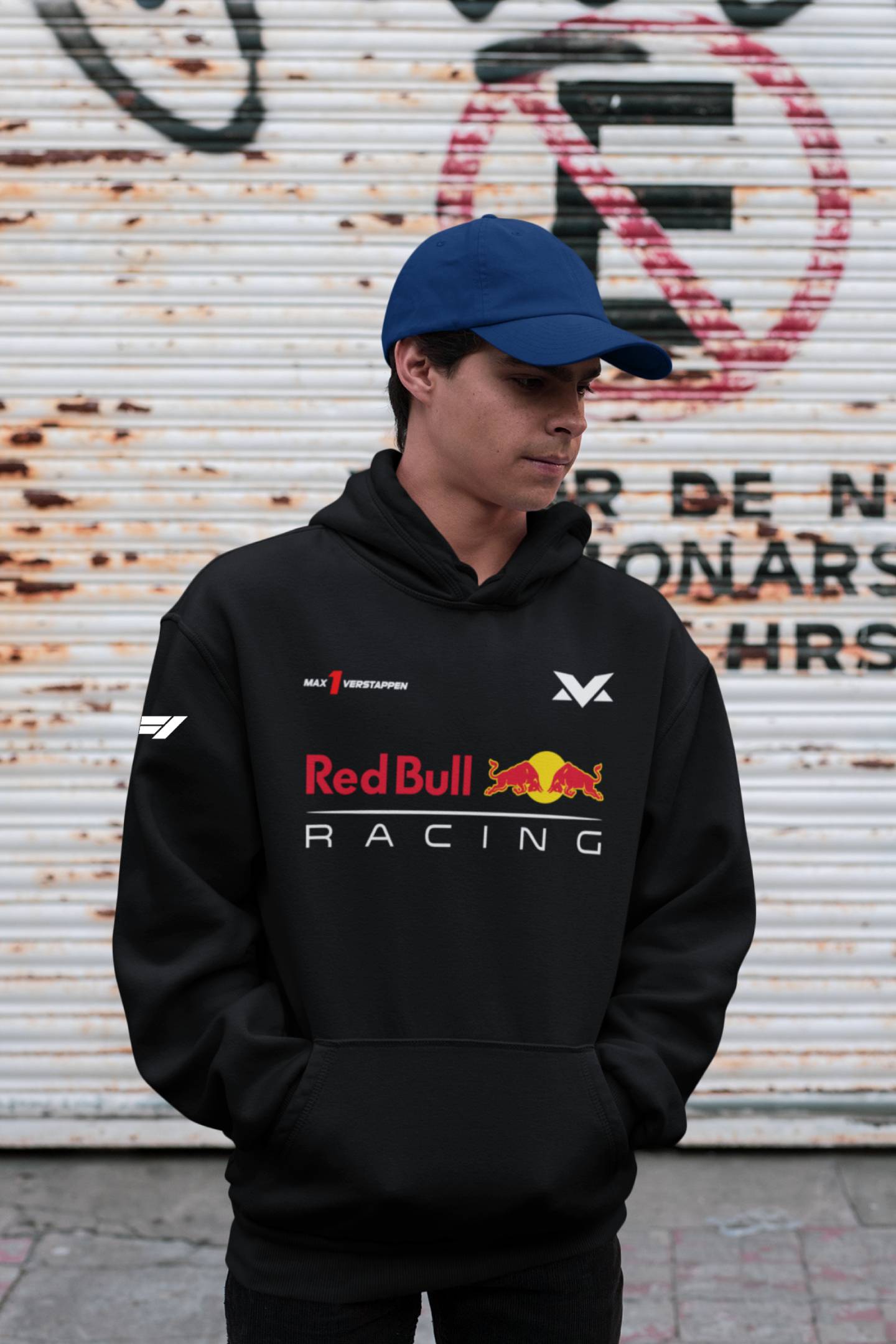 Max Vertappen Redbull Racing Black Hoodie