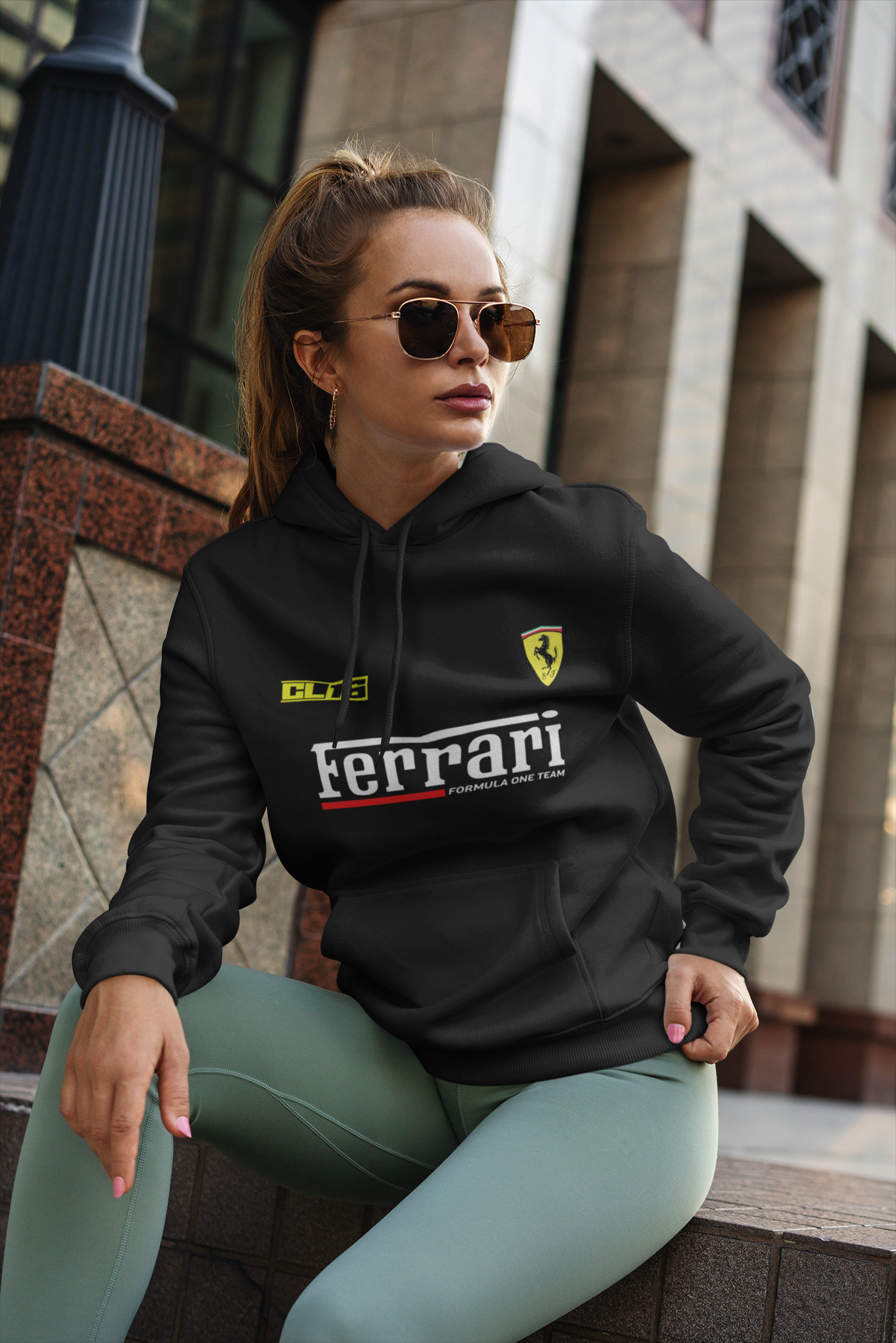 Charles Leclerc F1 Black Hoodie