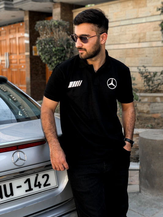 Mercedes Black Polo Shirt
