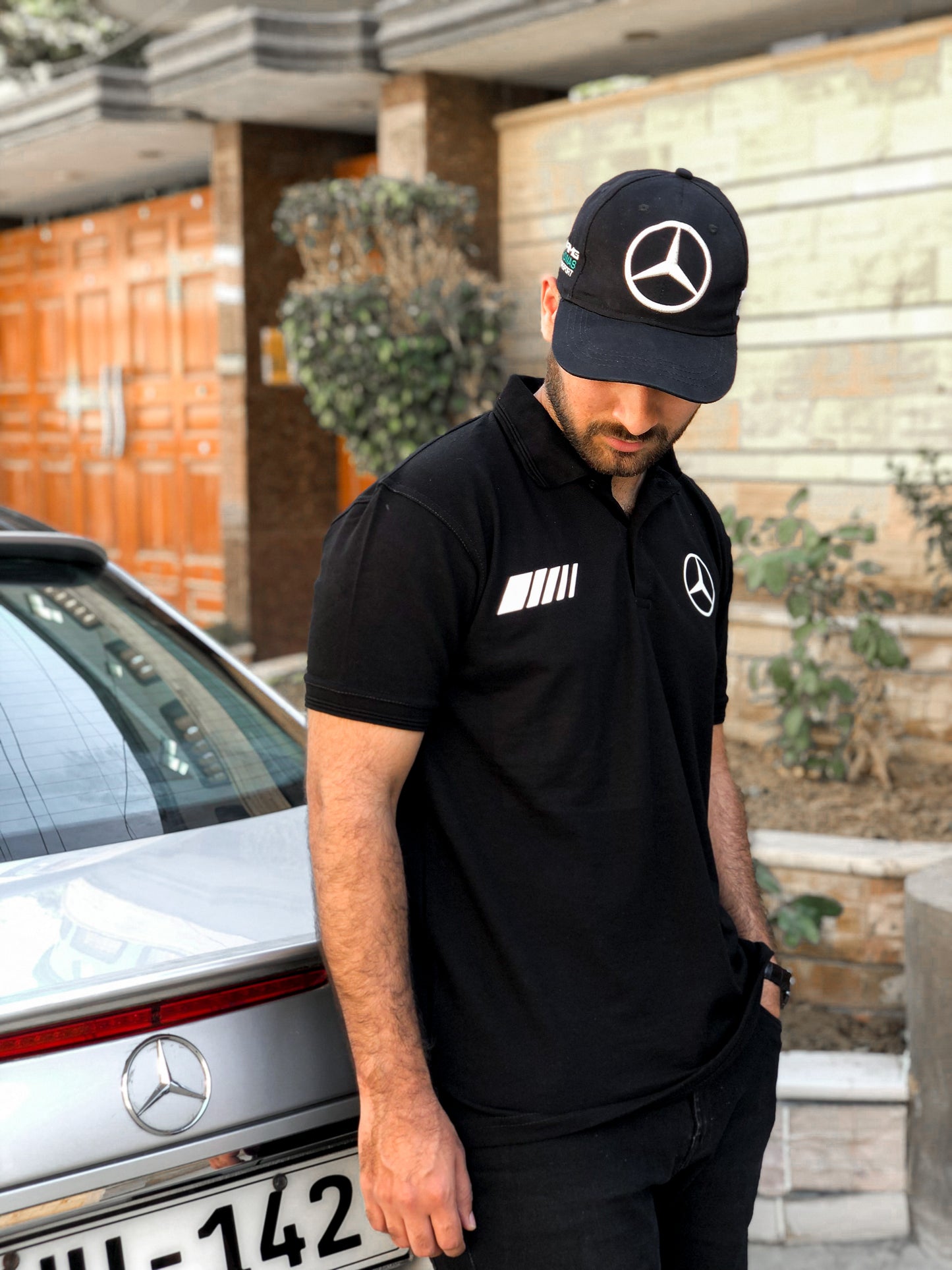 Mercedes Black Polo Shirt